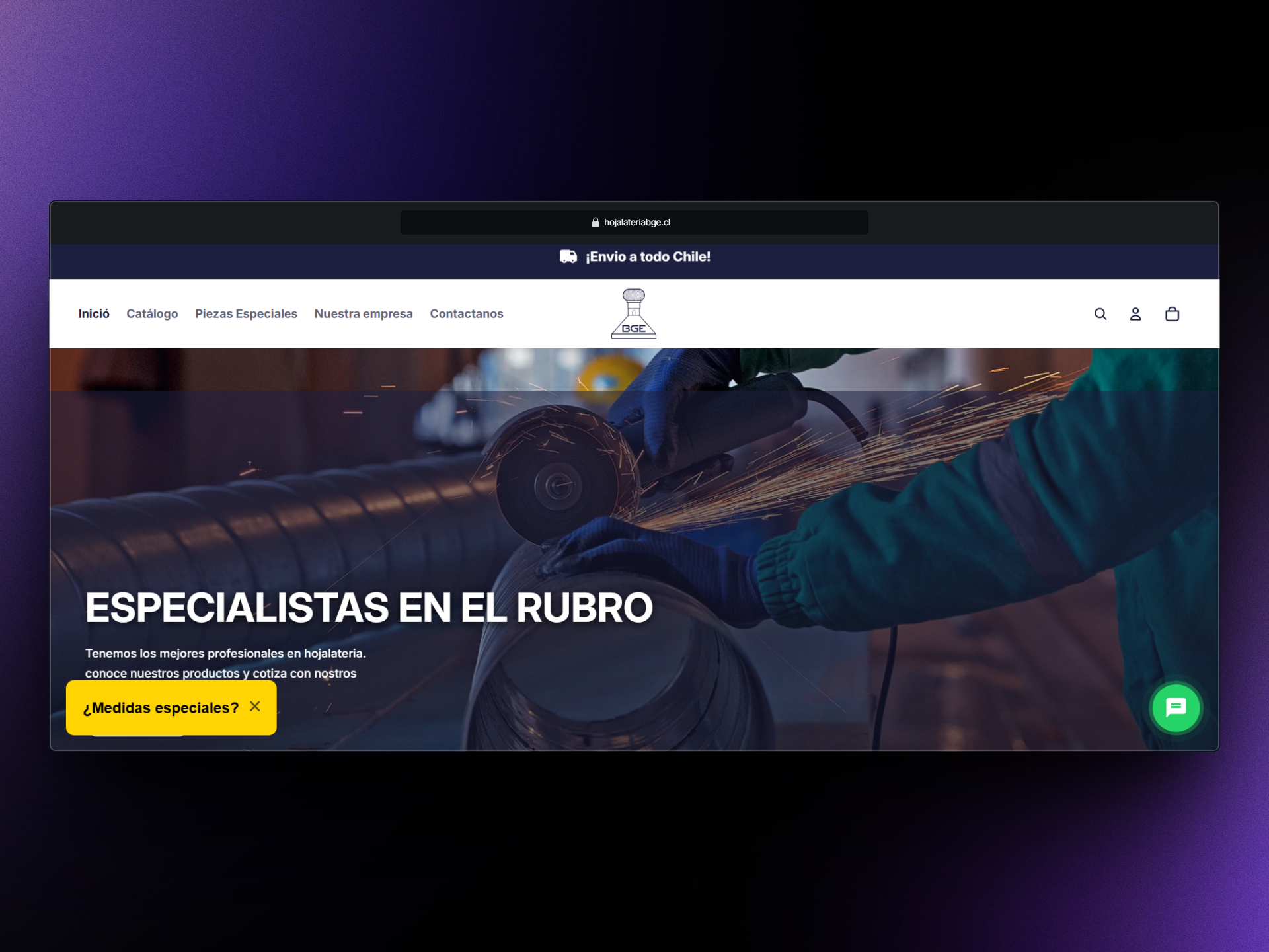 Screenshot del proyecto Consultoría E-commerce Industrial (BGE)